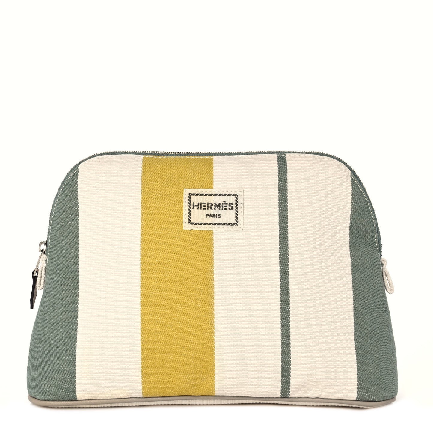 Cotton Stripe Bolide Rayures Rocabar Mini Travel Cosmetic Pouch Absinthe