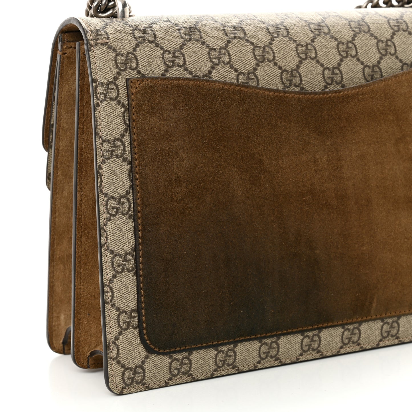 GG Supreme Monogram Medium Dionysus Shoulder Bag Taupe