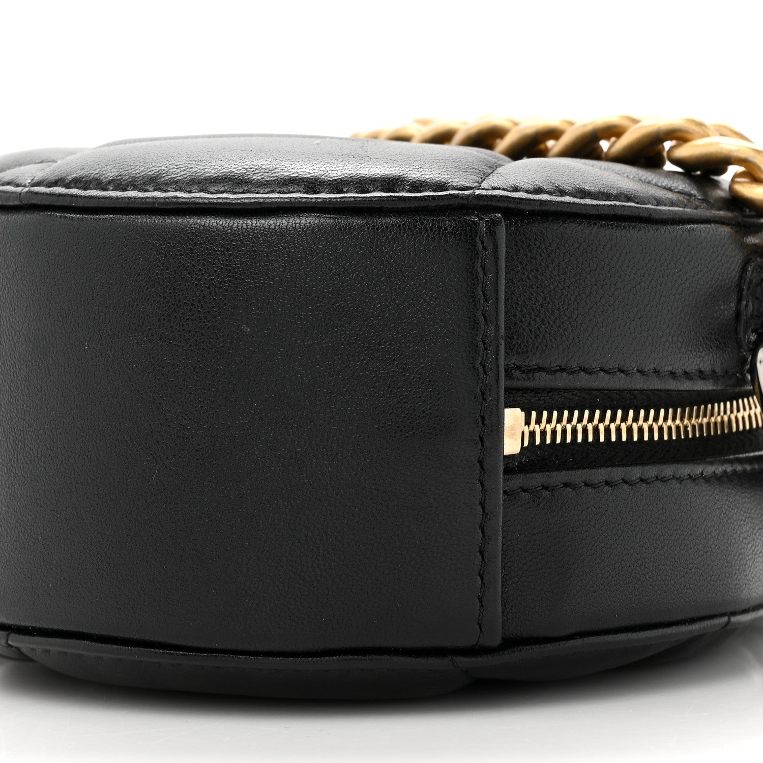 Chanel Lambskin Quilted Chanel 19 Round Clutch With Chain Black 9 of 11