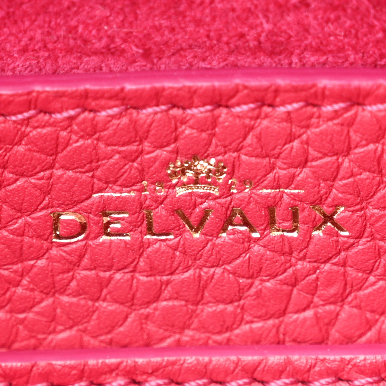 Delvaux Taurillon Soft Nano Cool Box Satchel Framboise 6 of 12