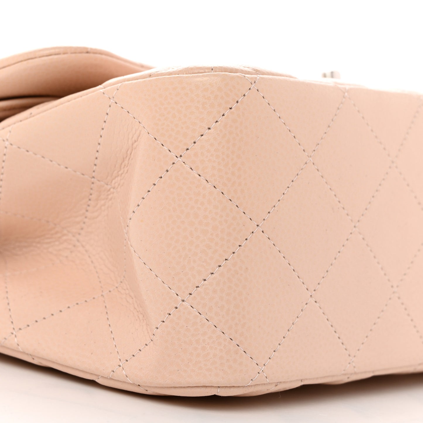 Caviar Quilted Jumbo Double Flap Light Pink