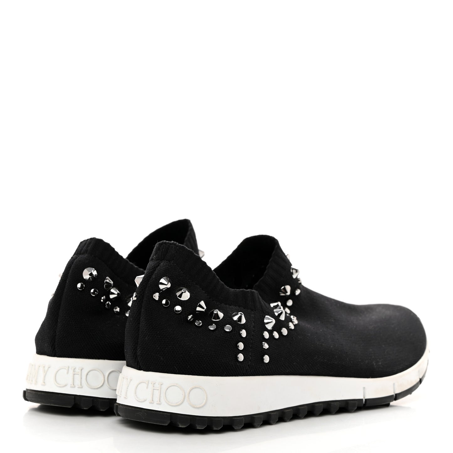 Knit Studded Sneaker 38 Black