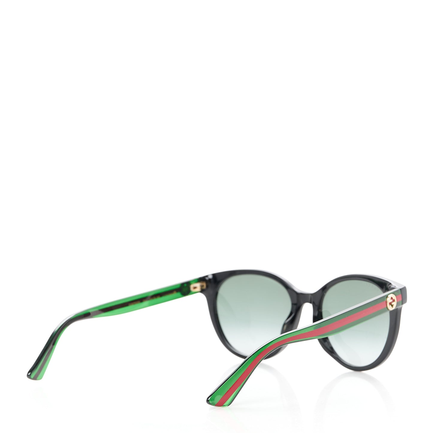 Acetate Round Web Sunglasses GG0702S Black
