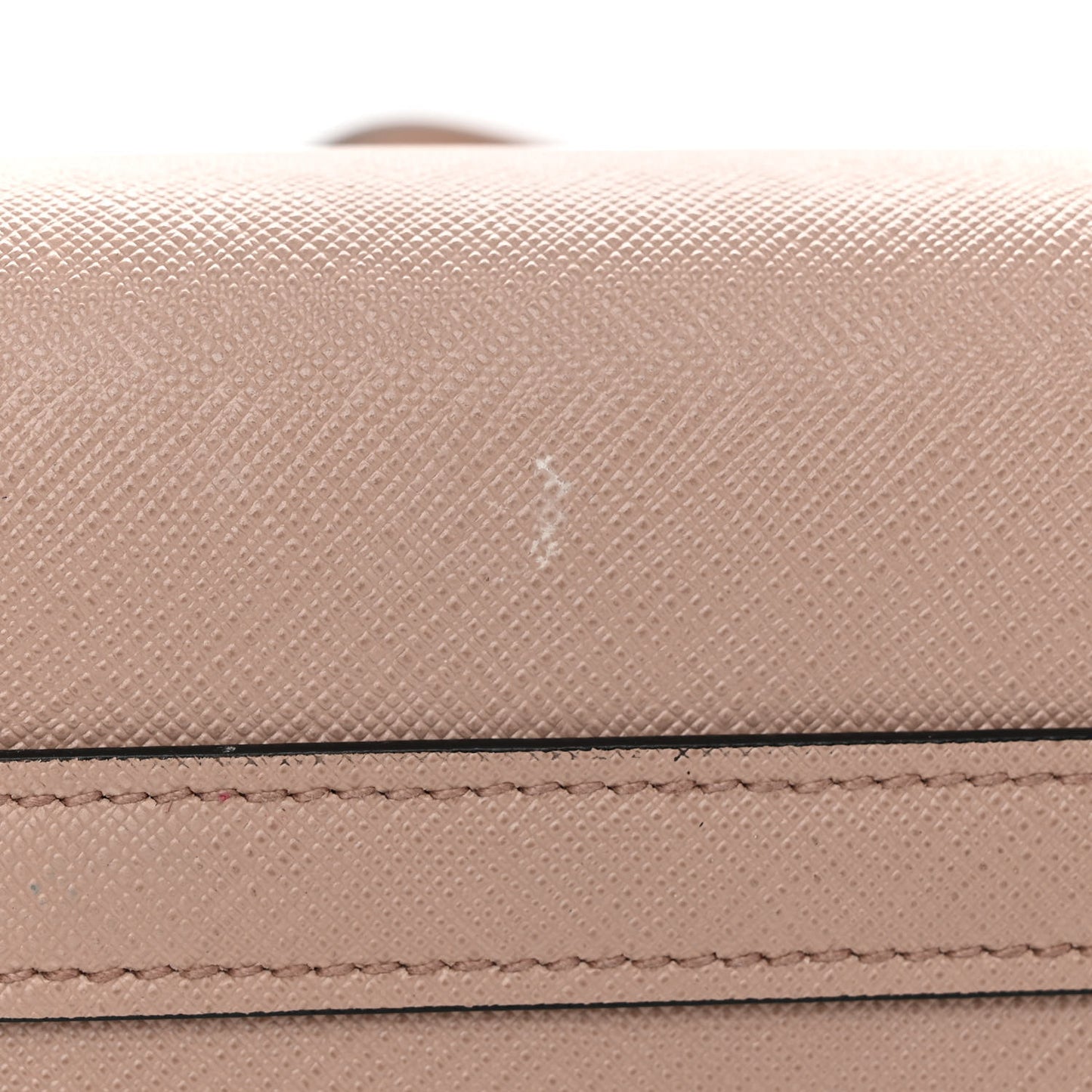 Saffiano City Calfskin Esplanade Crossbody Bag Cipria