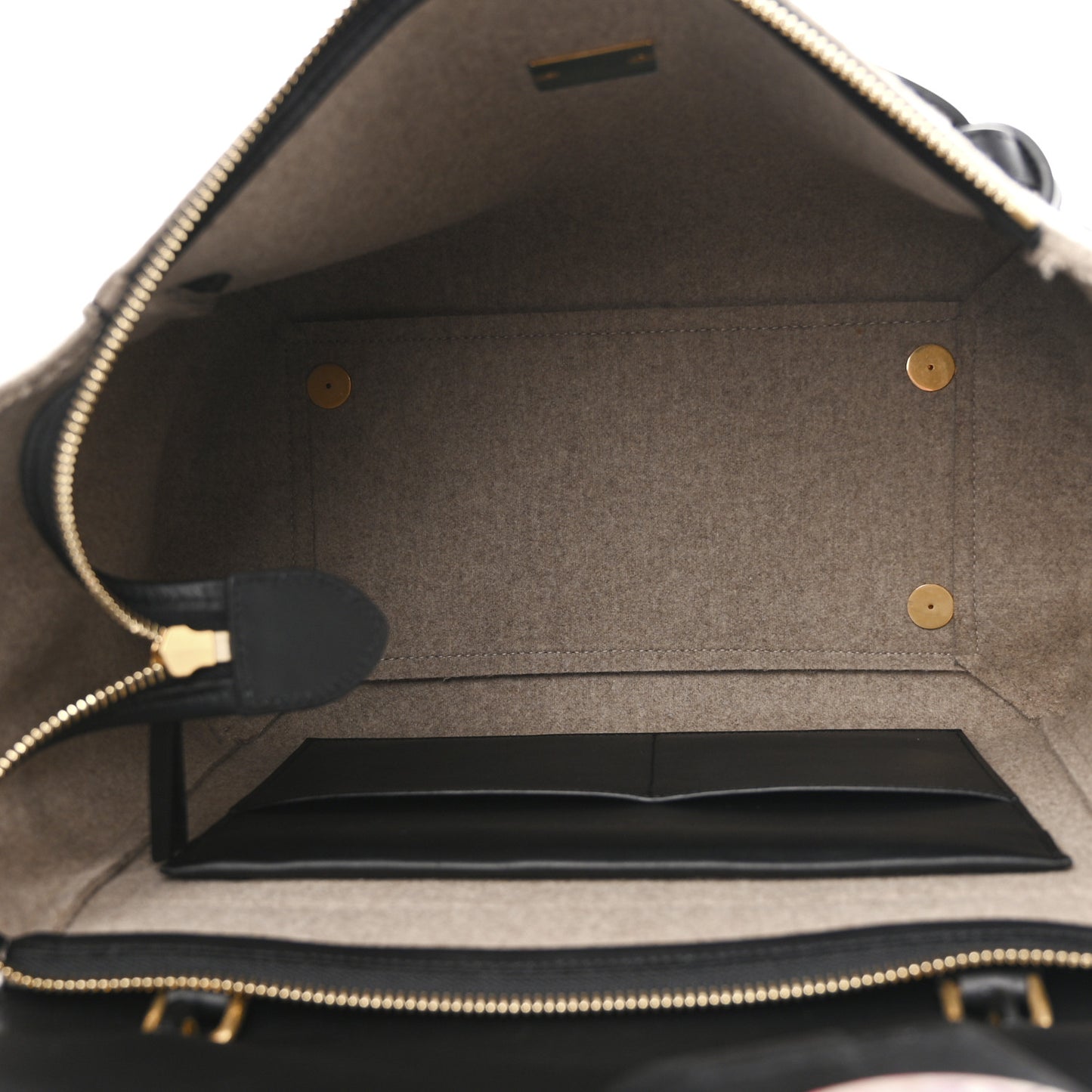 Felt Smooth Calfskin Mini Belt Bag Beige