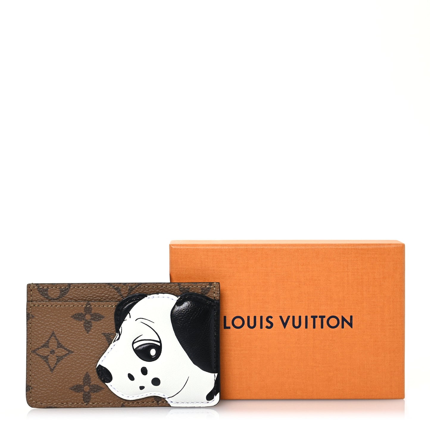 Animogram Reverse Monogram Dalmatian Card Holder