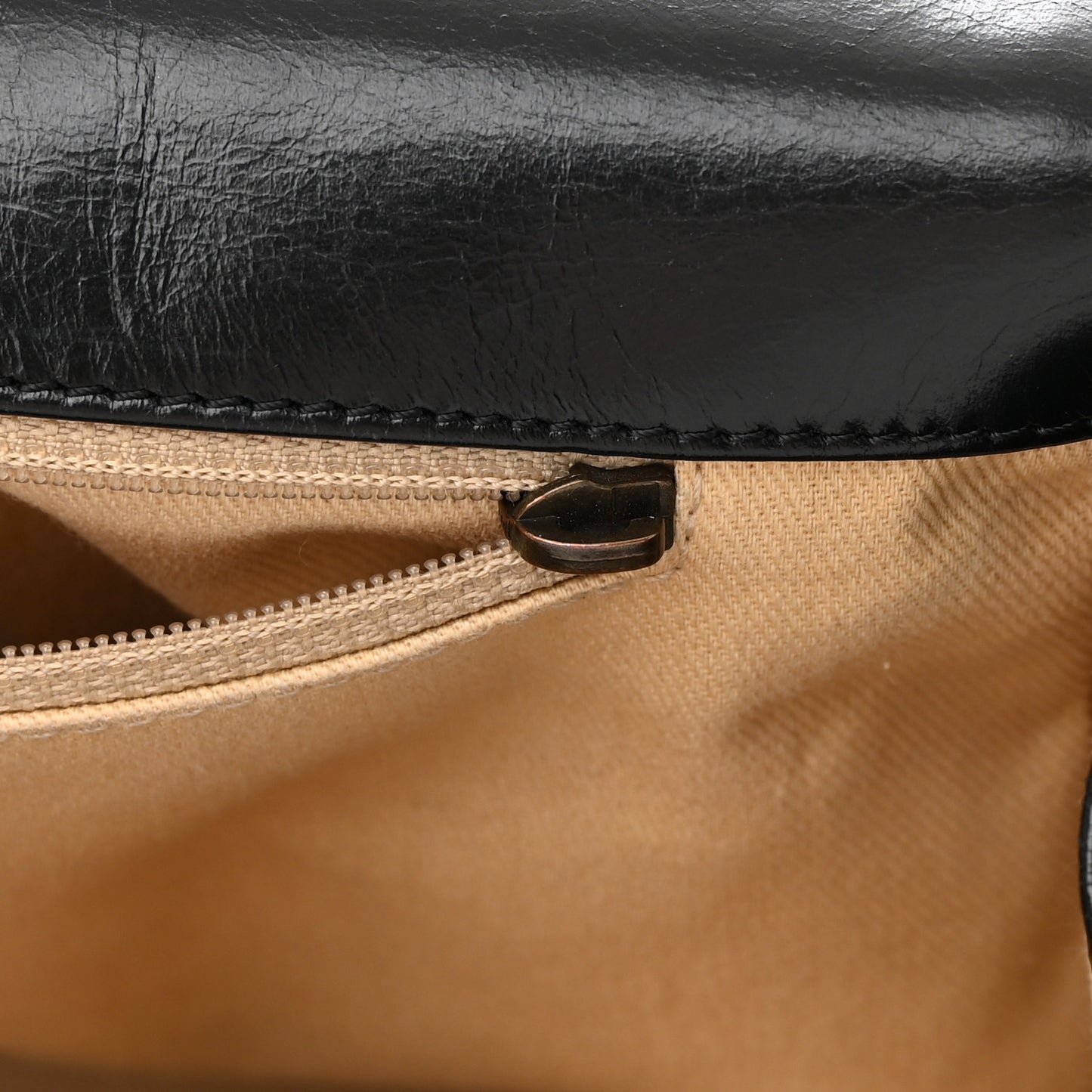 Glazed Calfskin Quilted Large Boy Flap Black