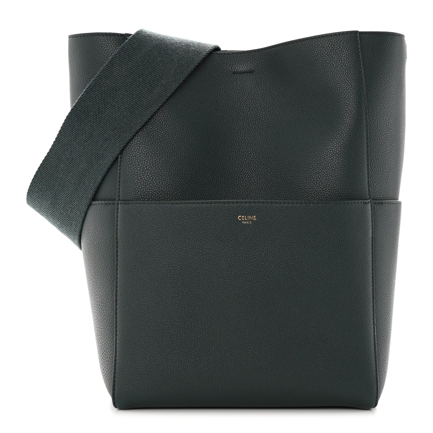 Celine Soft Grained Calfskin Sangle Bucket Bag Amazone 1 of 14