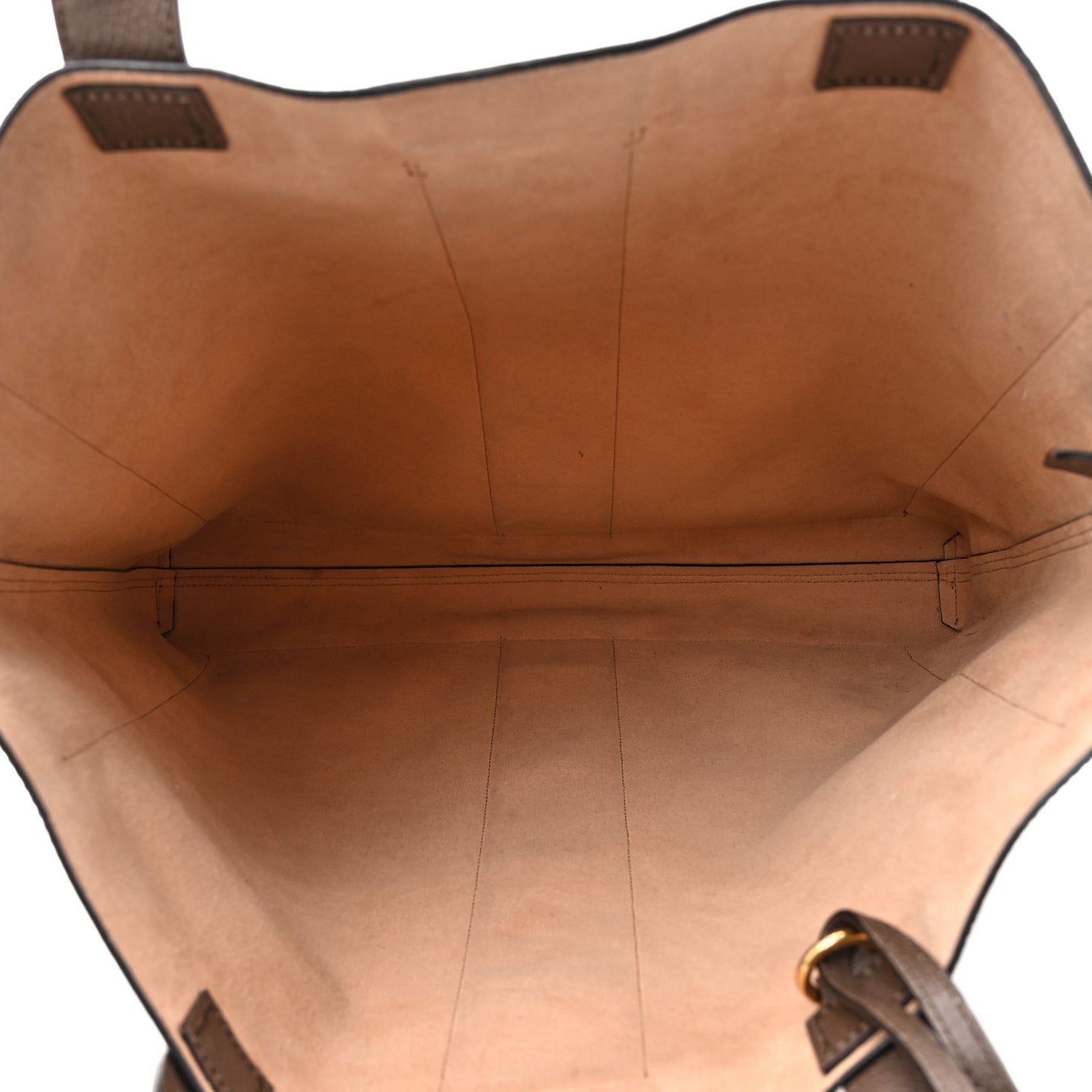 GG Supreme Monogram Web Large Ophidia Vertical Shopping Tote Brown