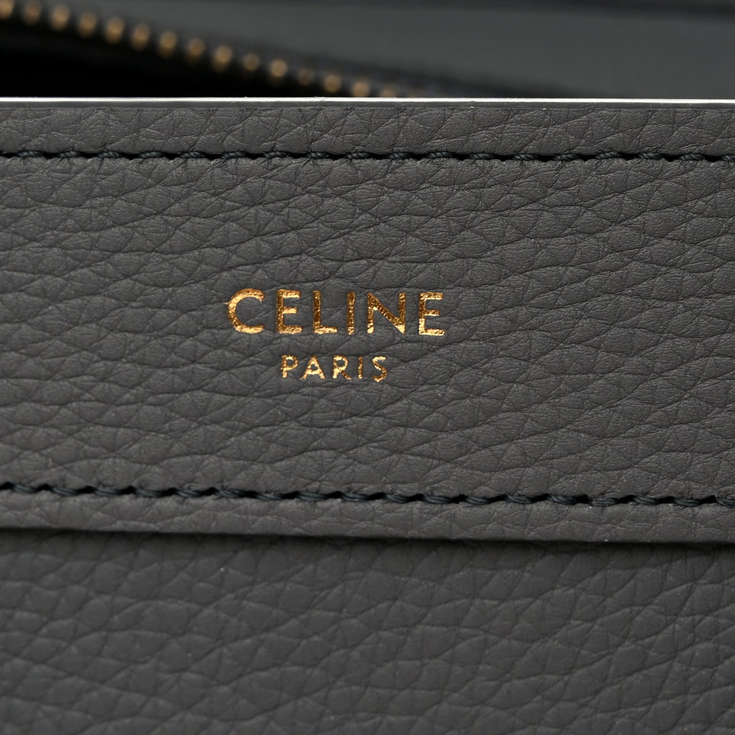 Baby Drummed Calfskin Nano Luggage Kohl