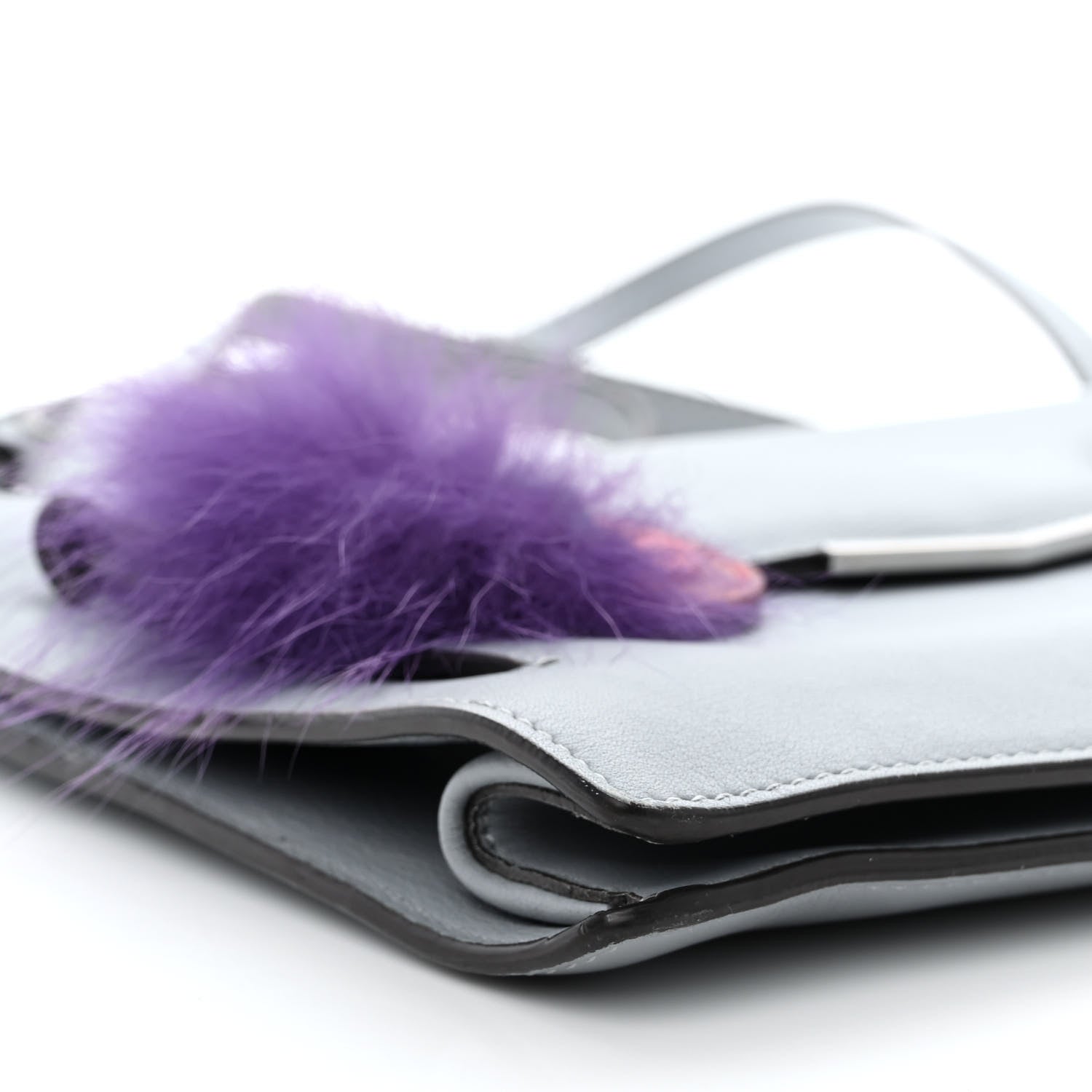 Fendi Vitello Dolce Fox Elaphe Ayers Hypnoteyes Min 2Jours Pouch Polvere Viola Multicolor 9 of 15
