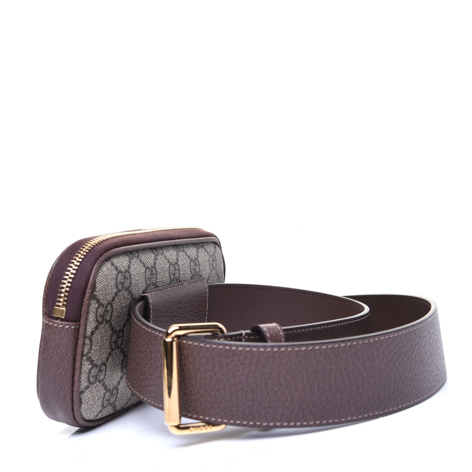 Gucci GG Supreme Monogram Ophidia Belted iPhone Case 85 34 Dark Brown 3 of 13