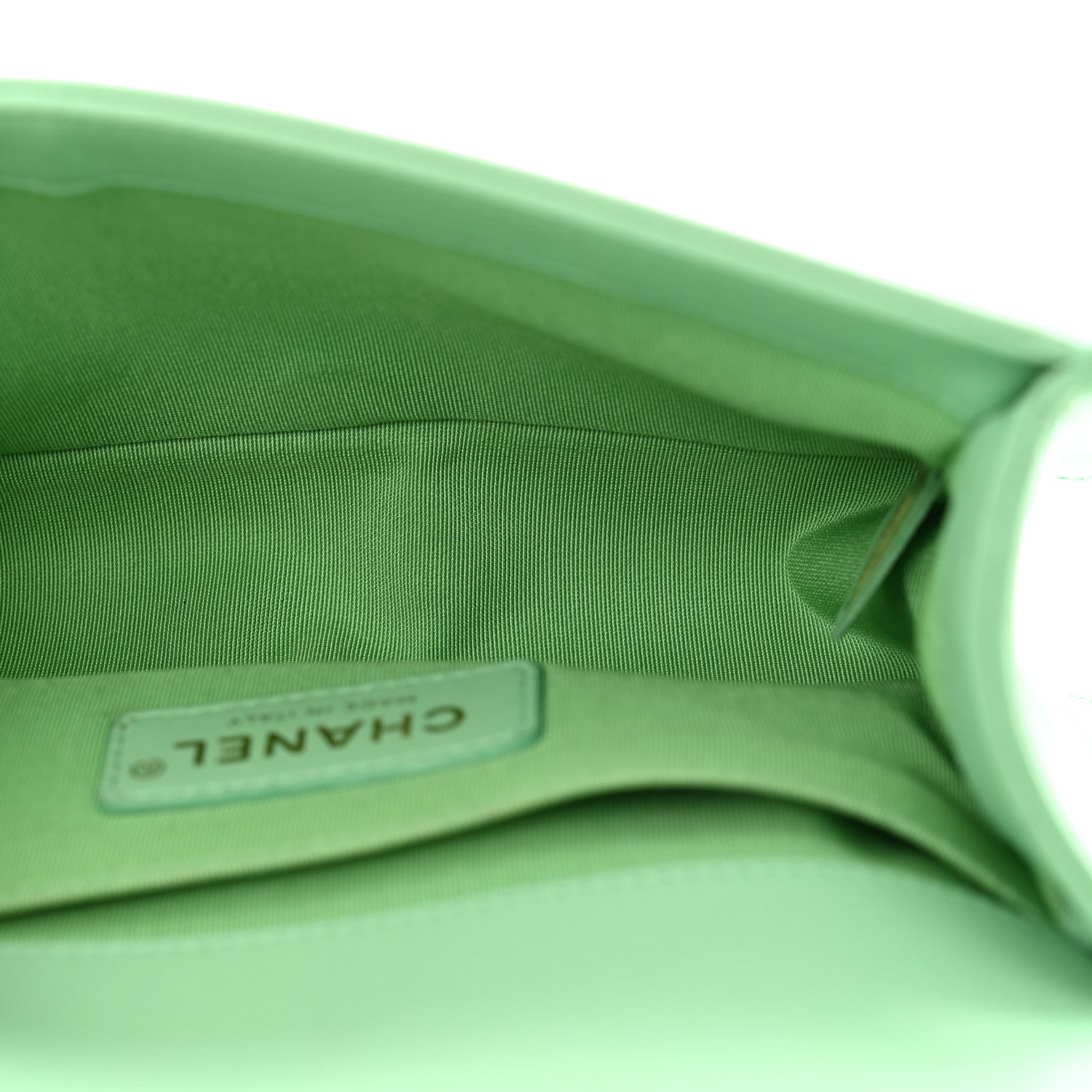 Chanel Lambskin Quilted Small Boy Flap Green 5 of 12