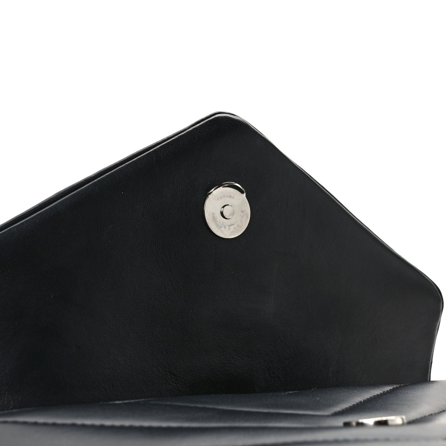 Calfskin Y Quilted Monogram Small Loulou Chain Satchel Black
