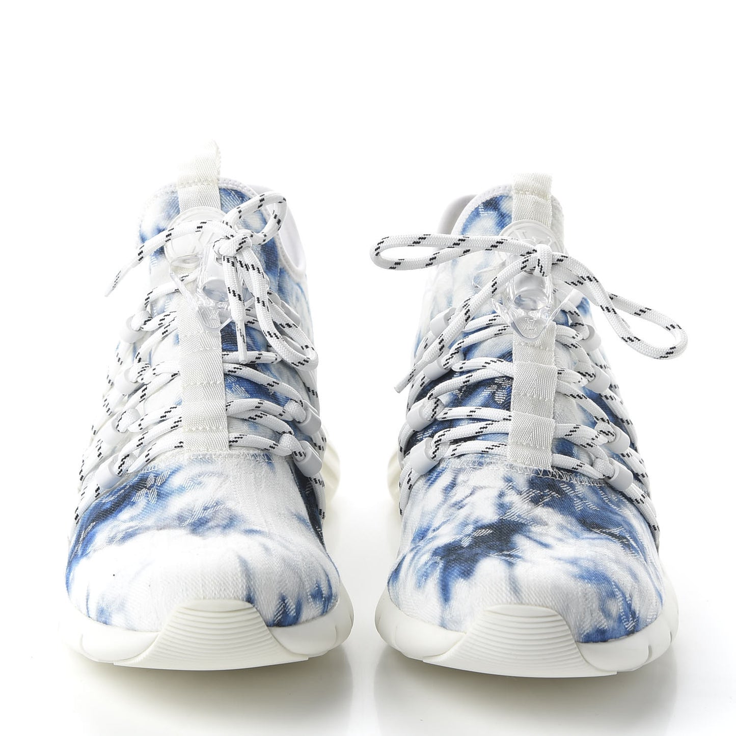 Denim Rubber Monogram Fastlane Low Sneakers 8 Marine