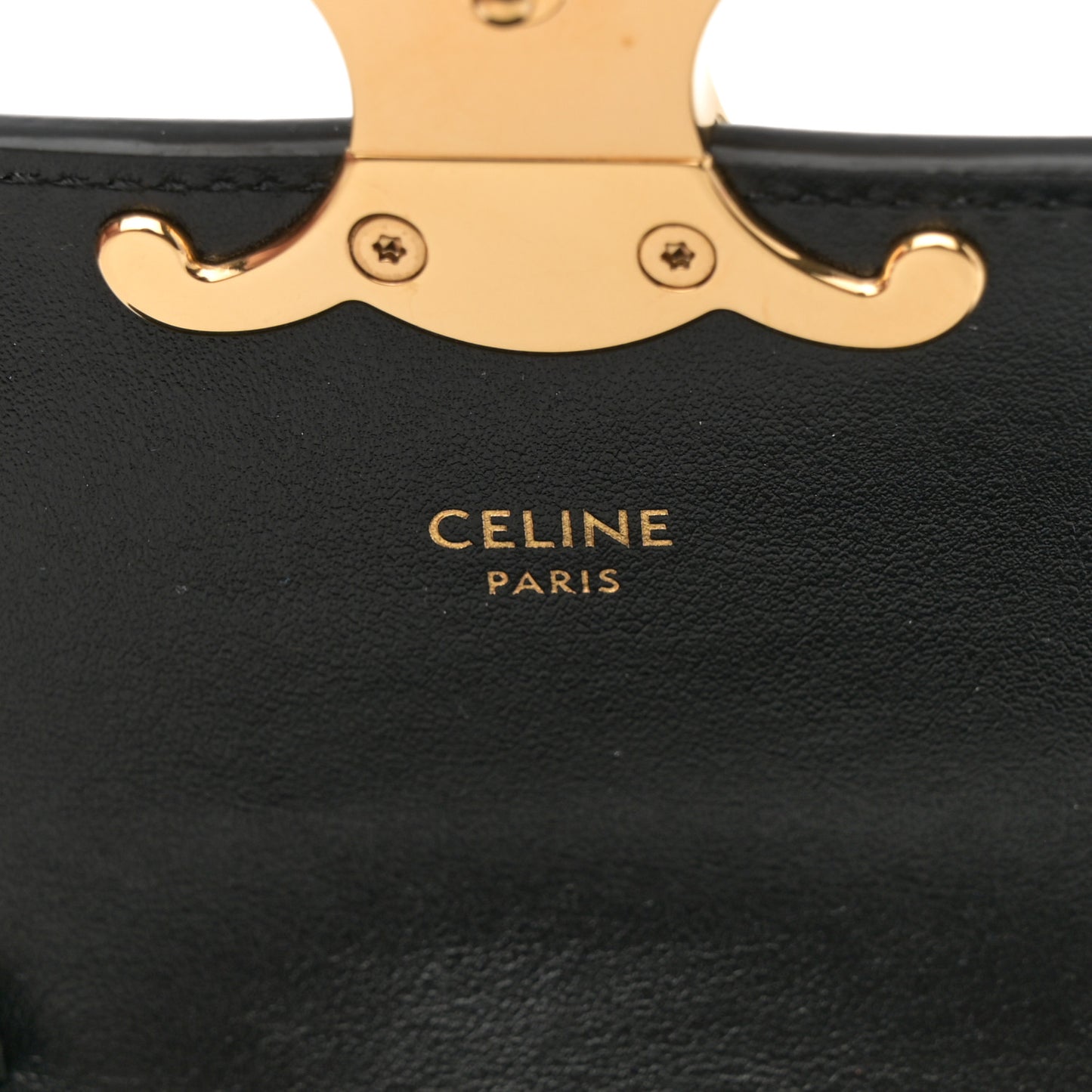 Shiny Calfskin Mini Triomphe Black