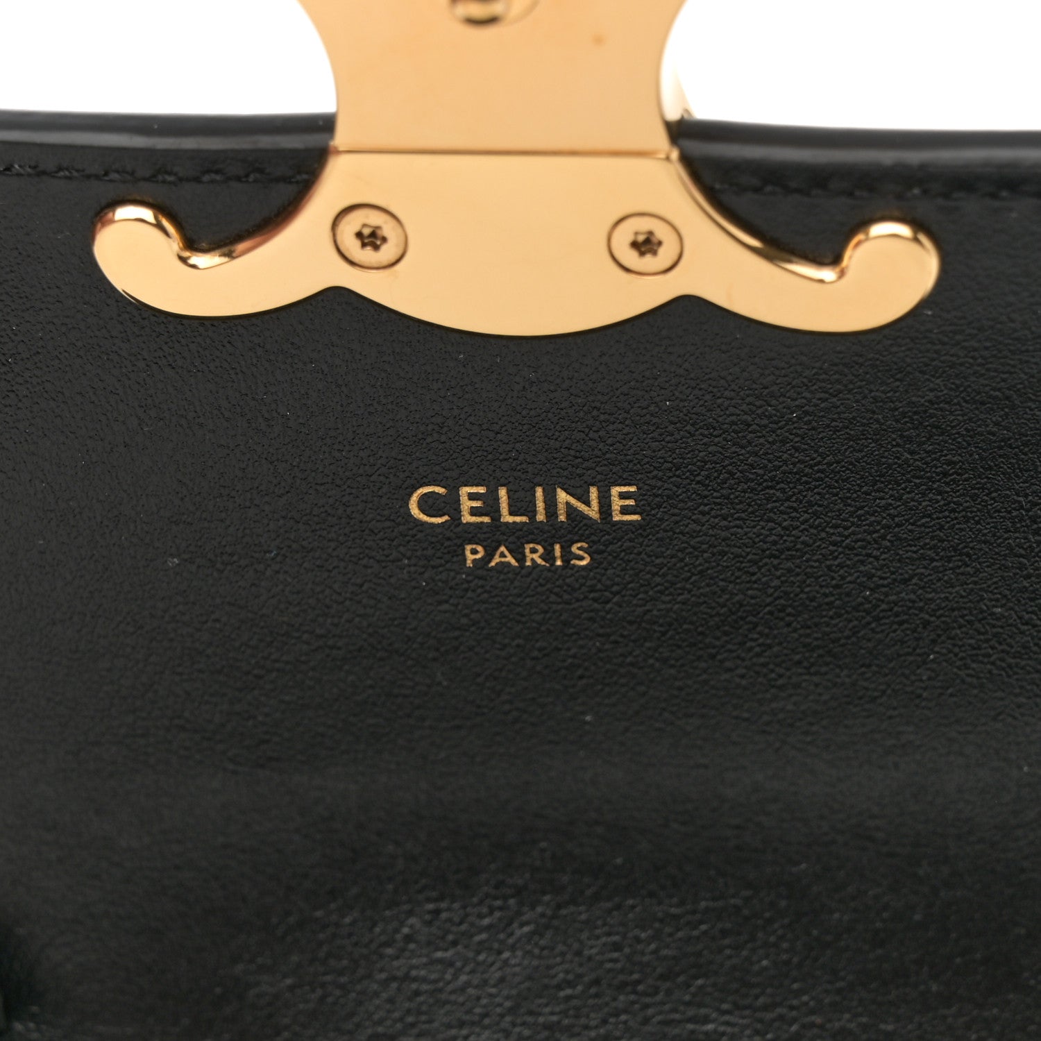 Celine Shiny Calfskin Mini Triomphe Black 6 of 13