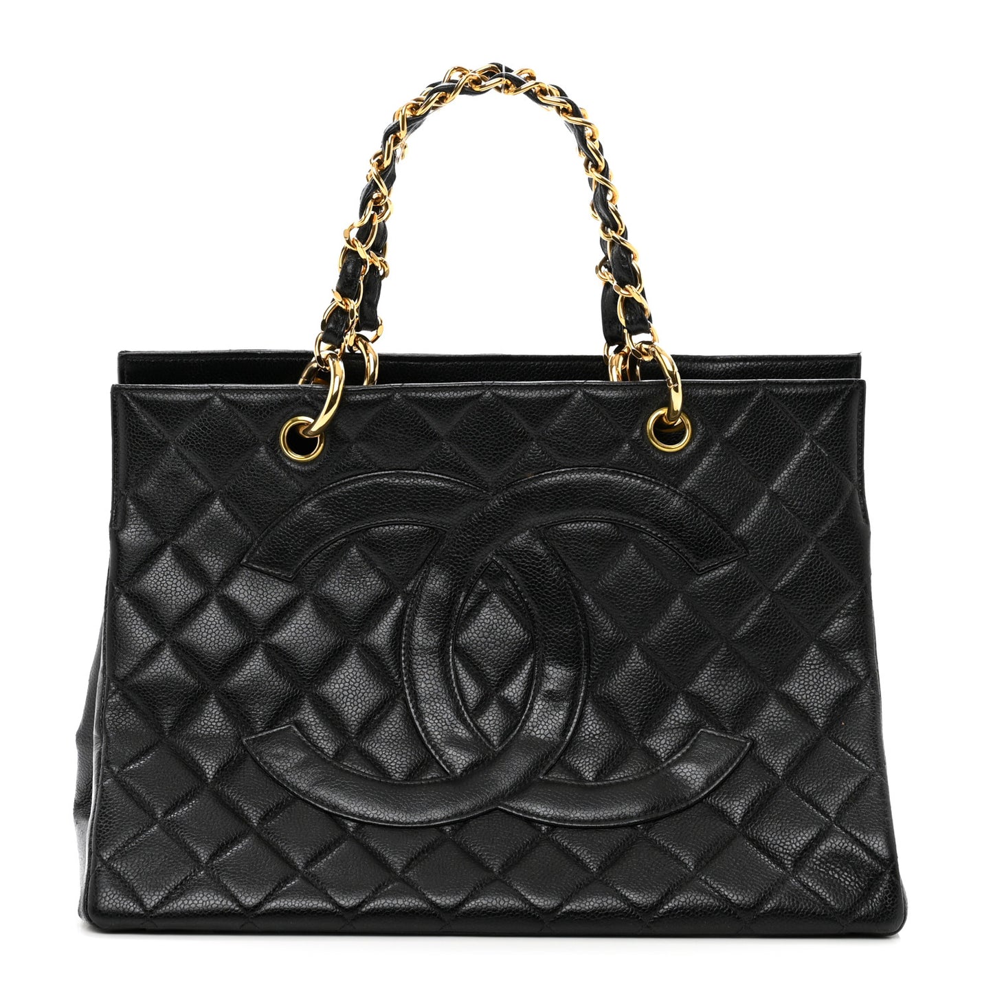 Caviar Quilted Grand Timeless Tote GTT Black