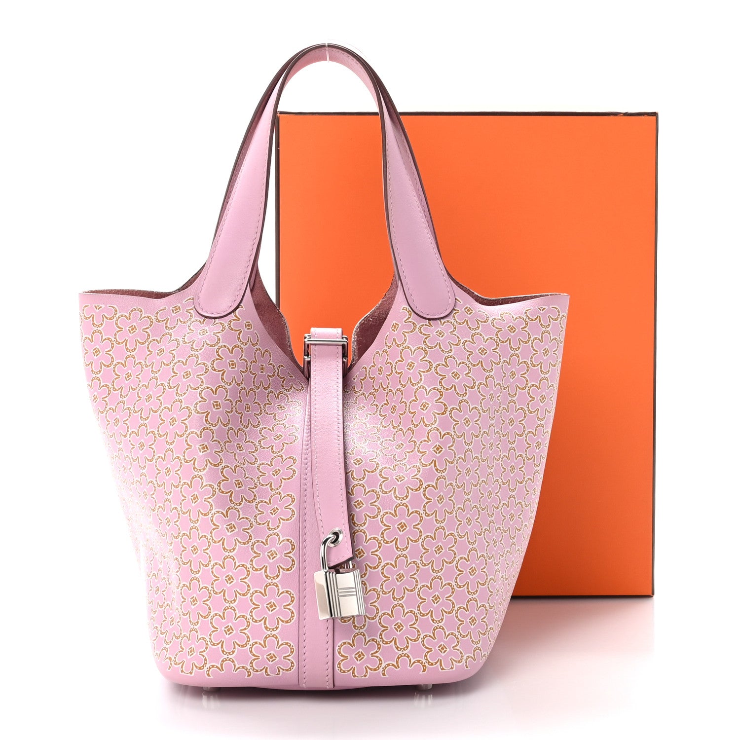 Hermes Swift Lucky Daisy Picotin Lock 18 PM Mauve Sylvestre 13 of 13