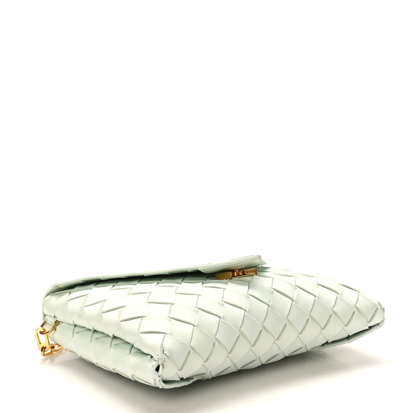 Nappa Intrecciato Origami Chain Crossbody Glacier