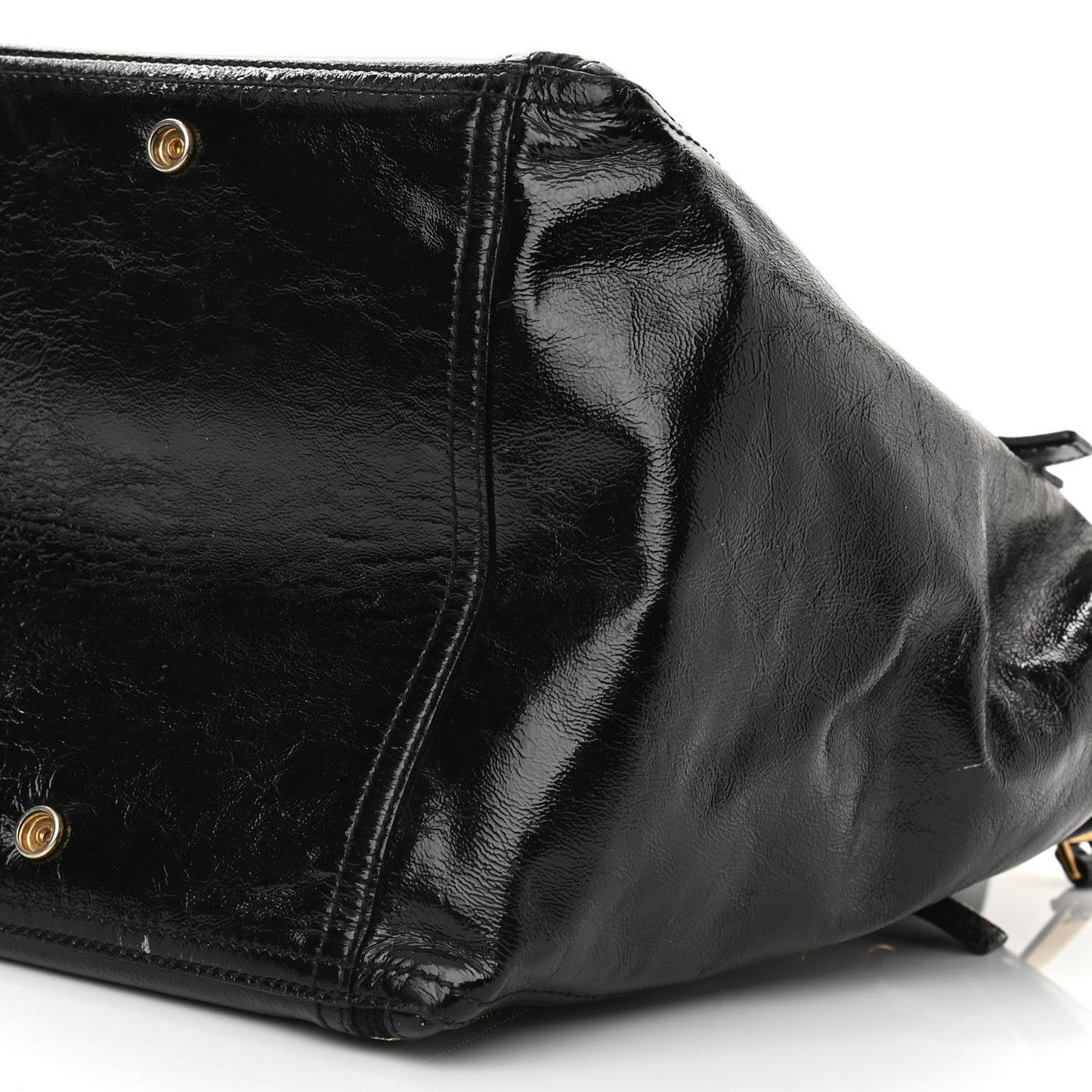 Patent Large Downtown Tote Black
