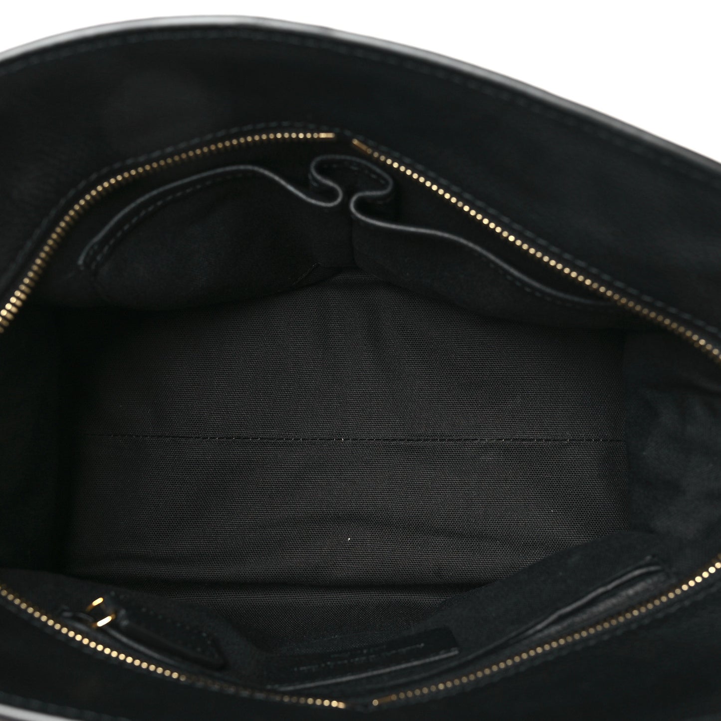 Pebbled Calfskin Small Skull Padlock Zip Around Tote Black