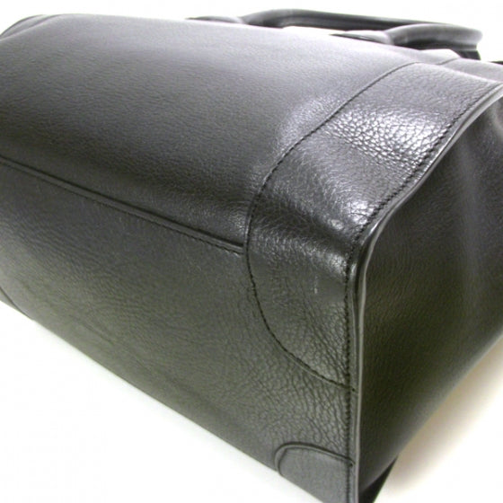 Calfskin Mini Envelope Luggage Black