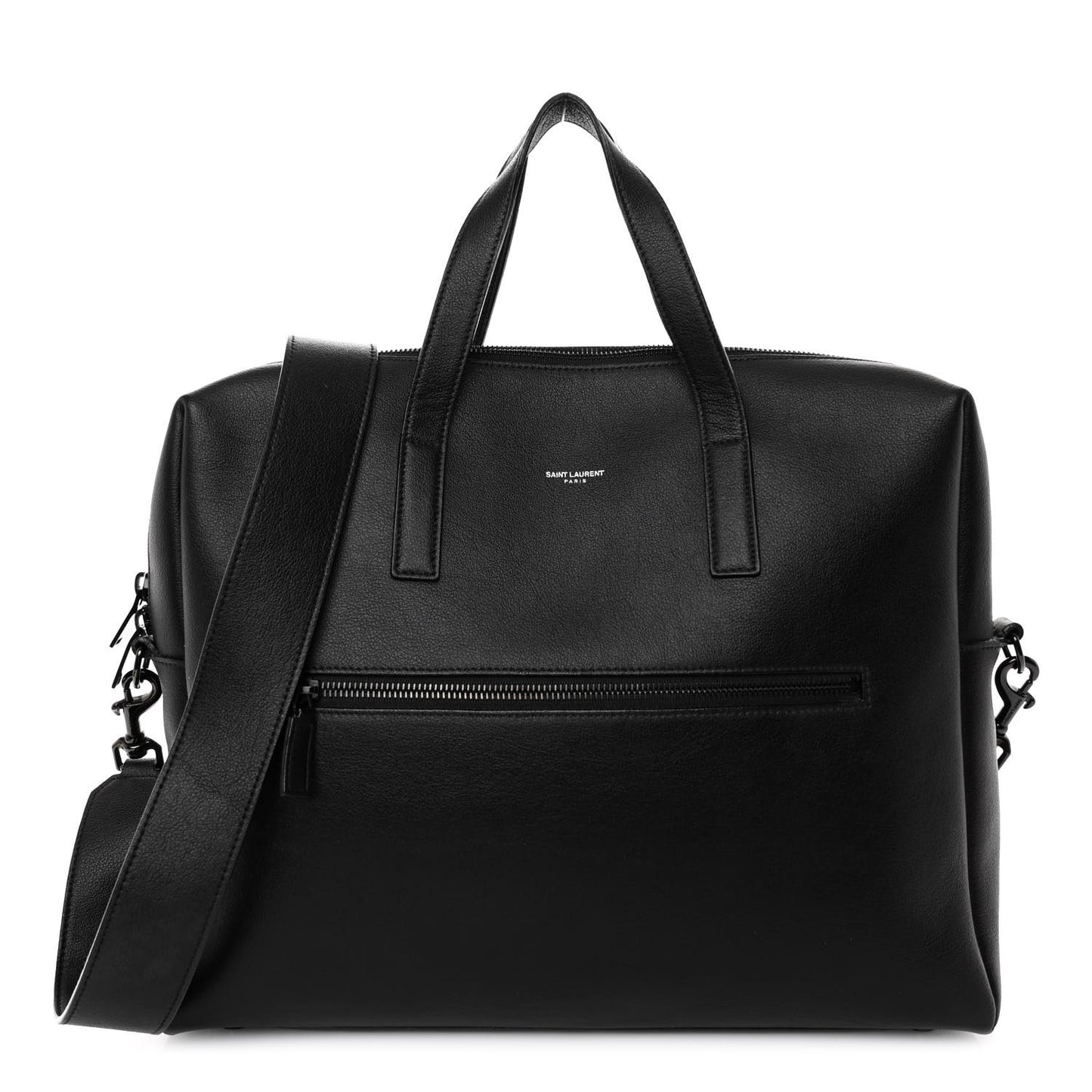 Calfskin Bold Briefcase Black