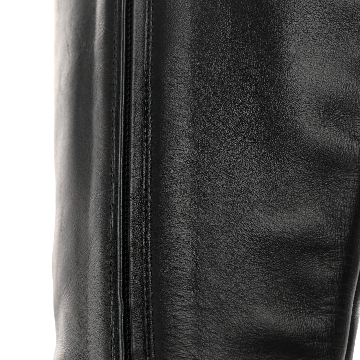 Shiny Calfskin Mahesa 85 Knee High Boots 36 Black