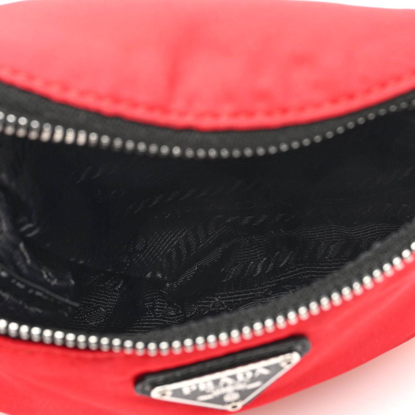 Tessuto Nylon Wrist Pouch Rosso