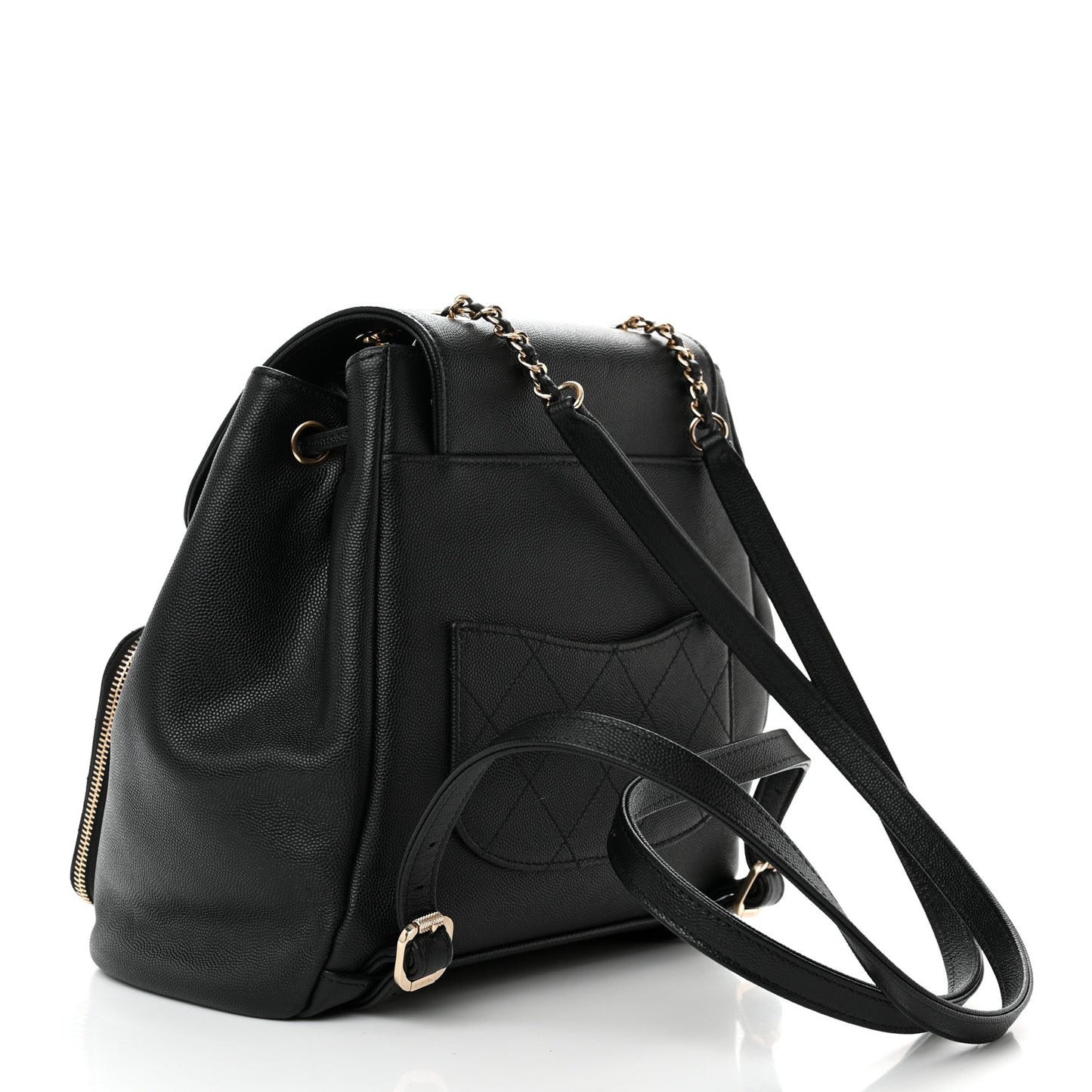 Caviar Quilted Business Affinity Backpack Black