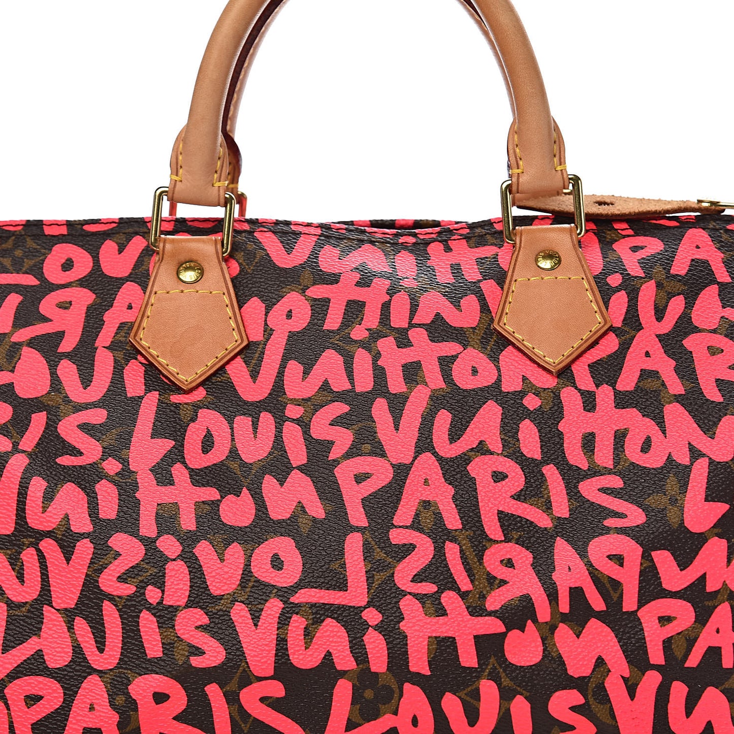 Monogram Graffiti Speedy 30 Fuchsia
