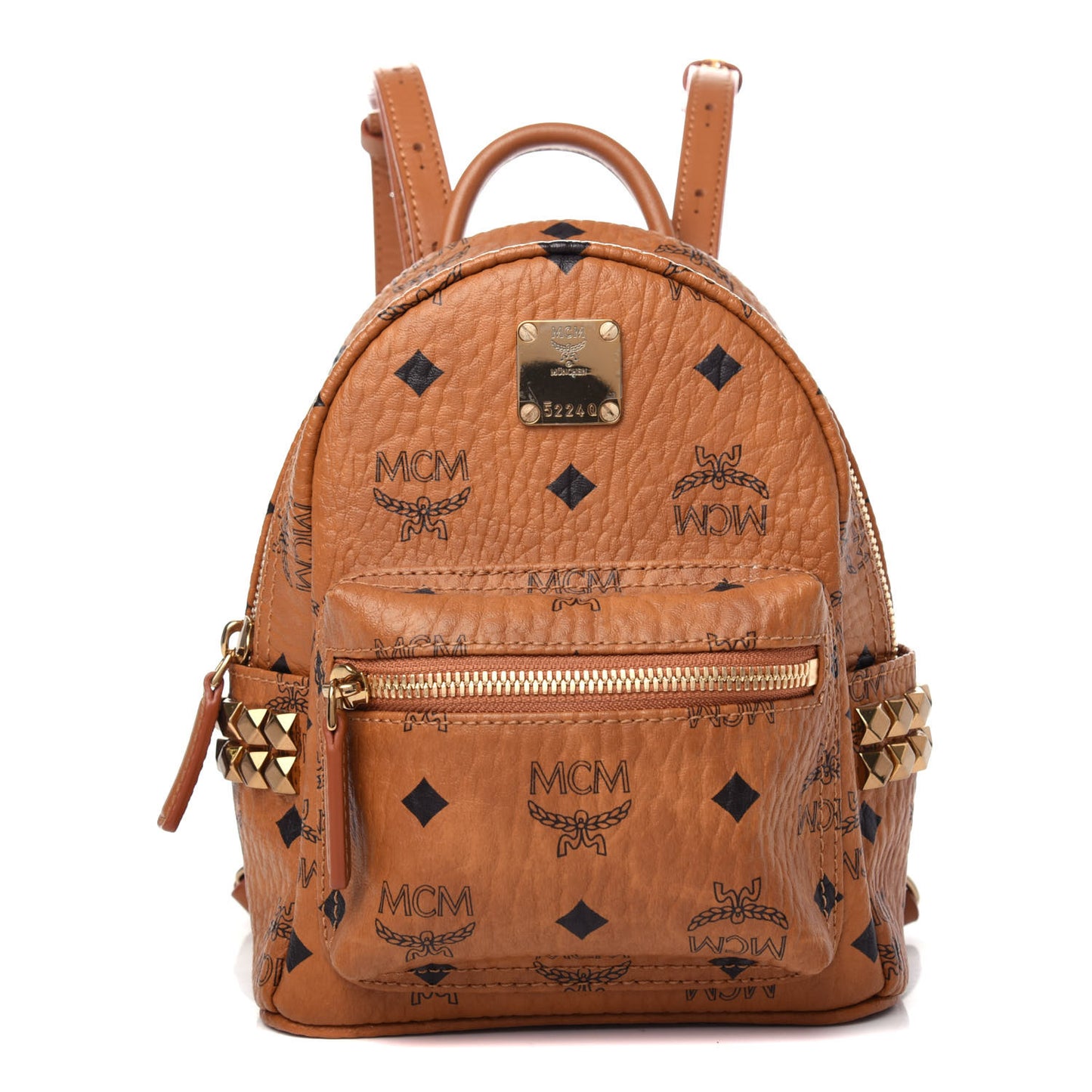 Visetos Side Stud X-Mini Stark Backpack Cognac
