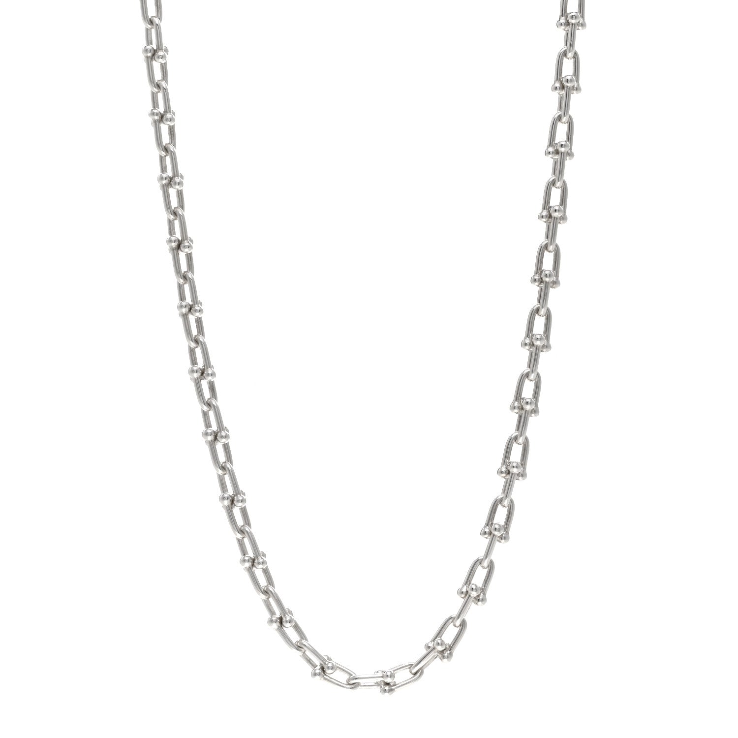Tiffany Sterling Silver Medium HardWear Link Necklace 1494662