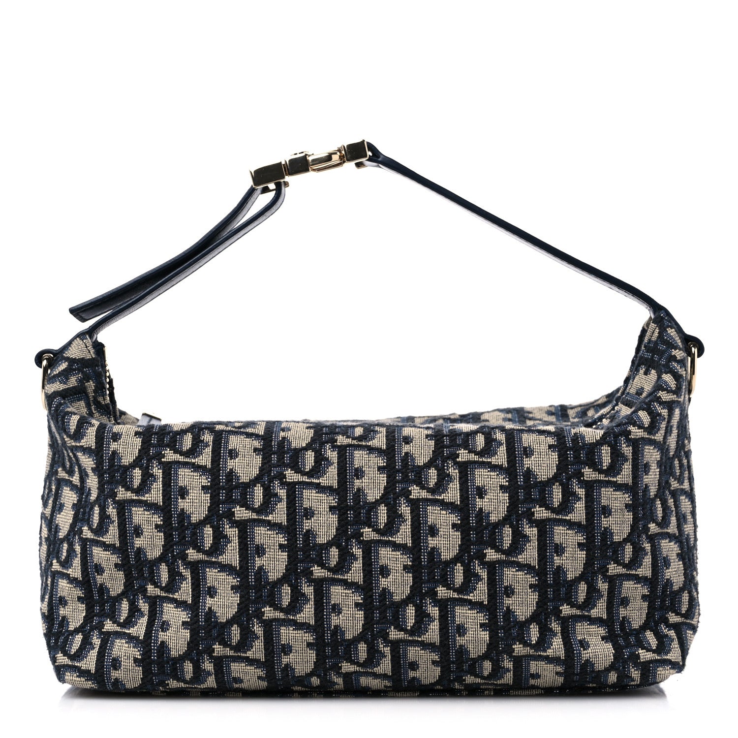 クリスチャンディオール Christian Dior Oblique Medium Diortravel Nomad Pouch Blue 1278029