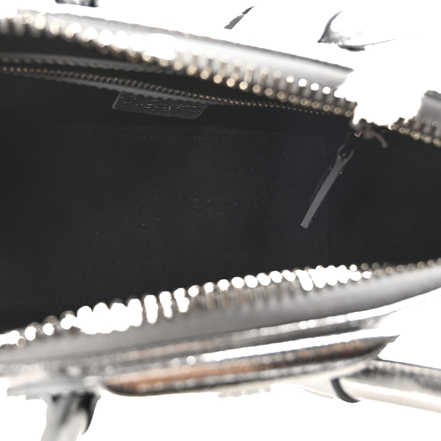 Metallic Sugar Goatskin Mini Antigona Silver