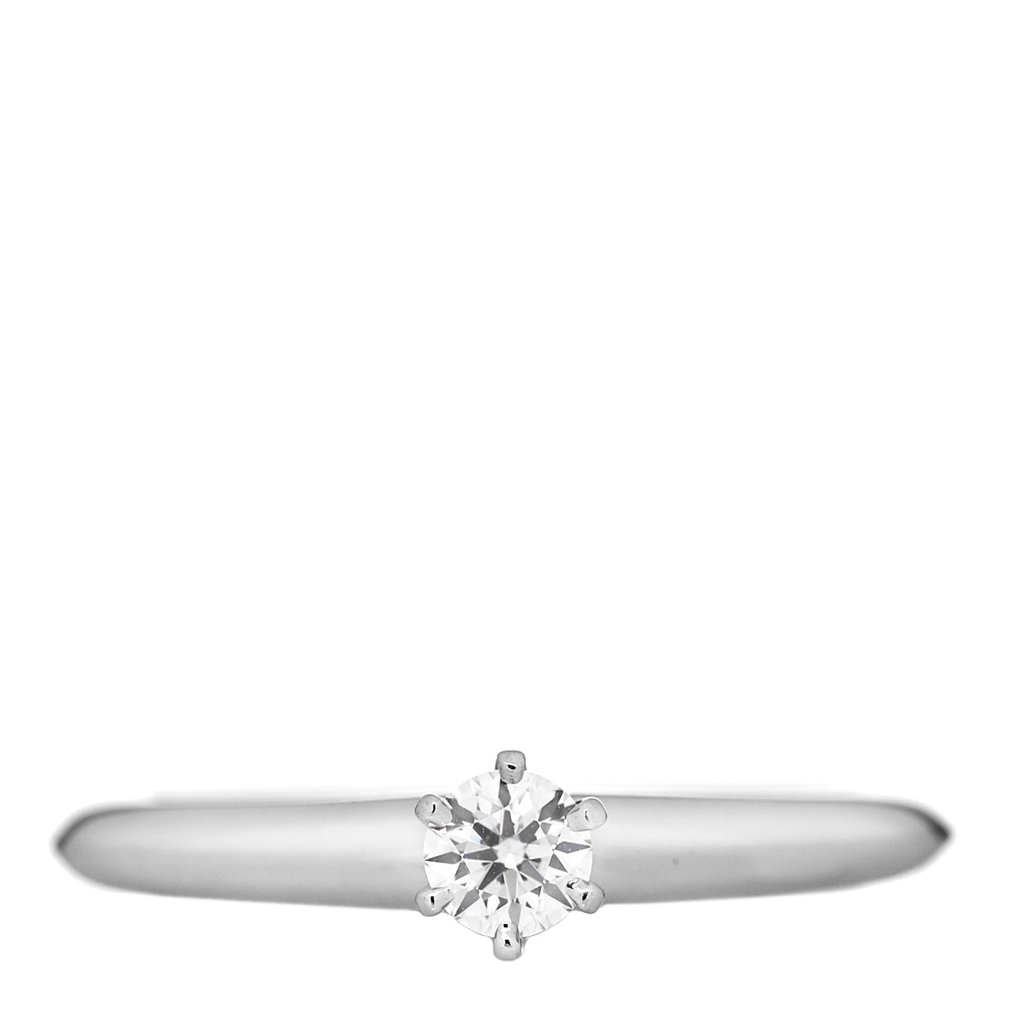 Platinum Diamond .18ct Solitaire Engagement Ring 51 5.75