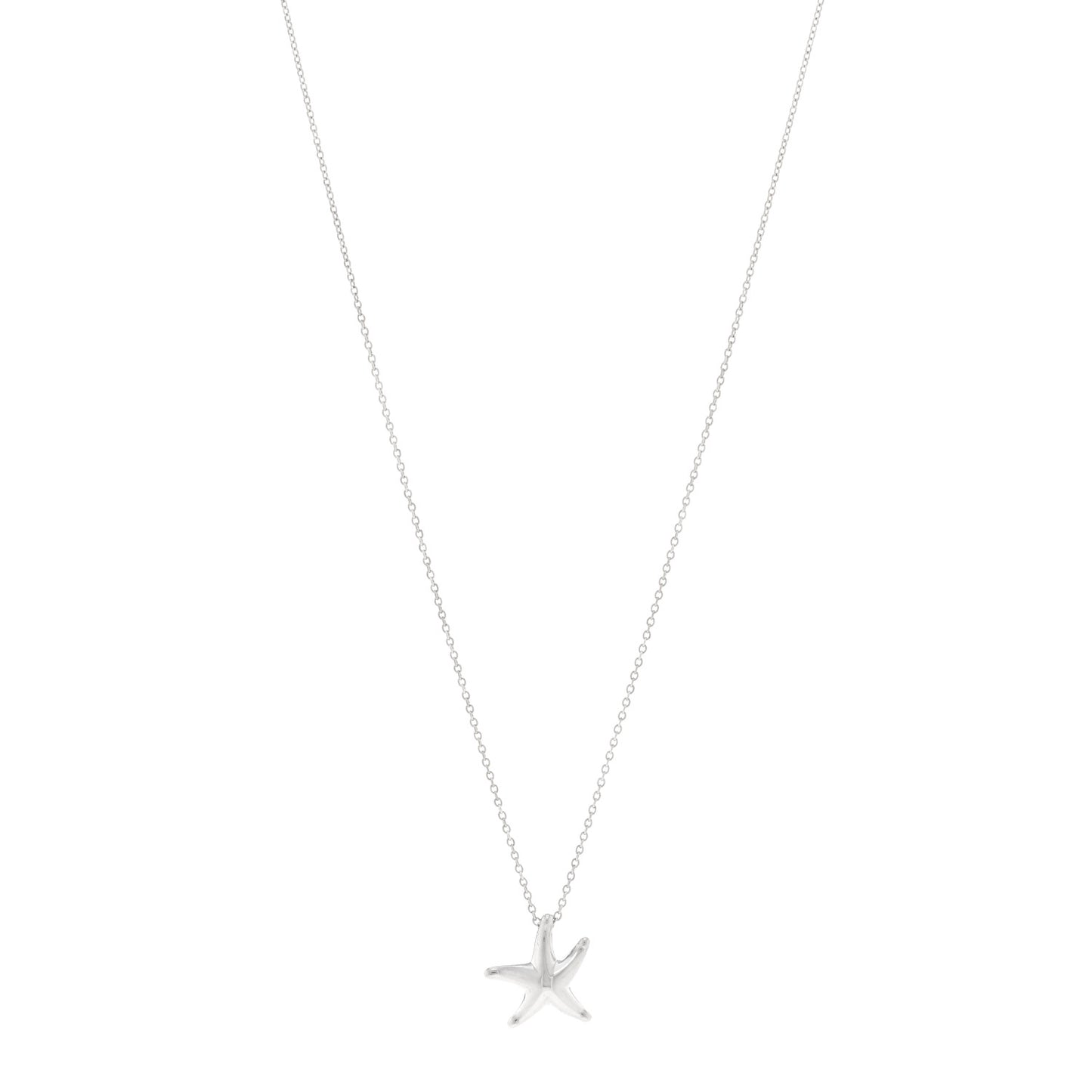 Sterling Silver 15mm Elsa Peretti Starfish Pendant Necklace