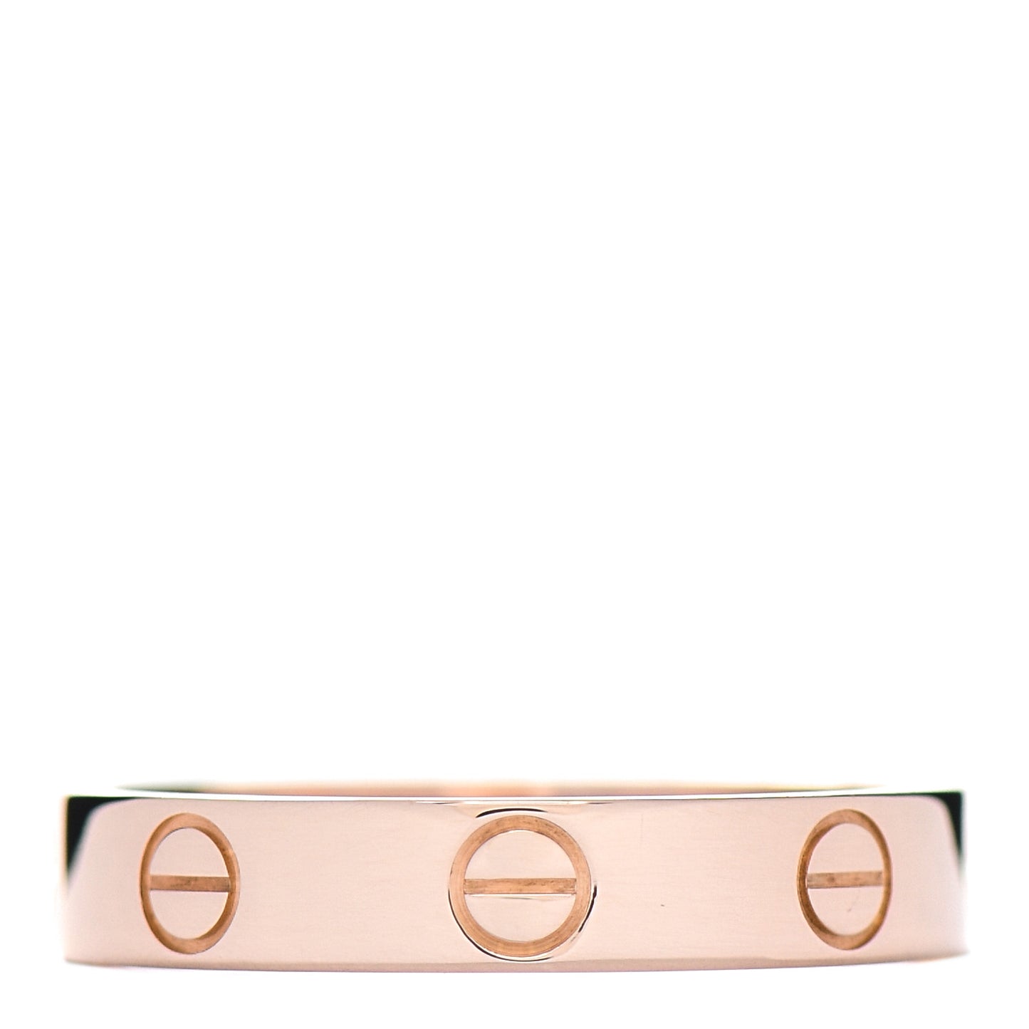 18K Pink Gold 3.5mm LOVE Wedding Band Ring 53 6.25