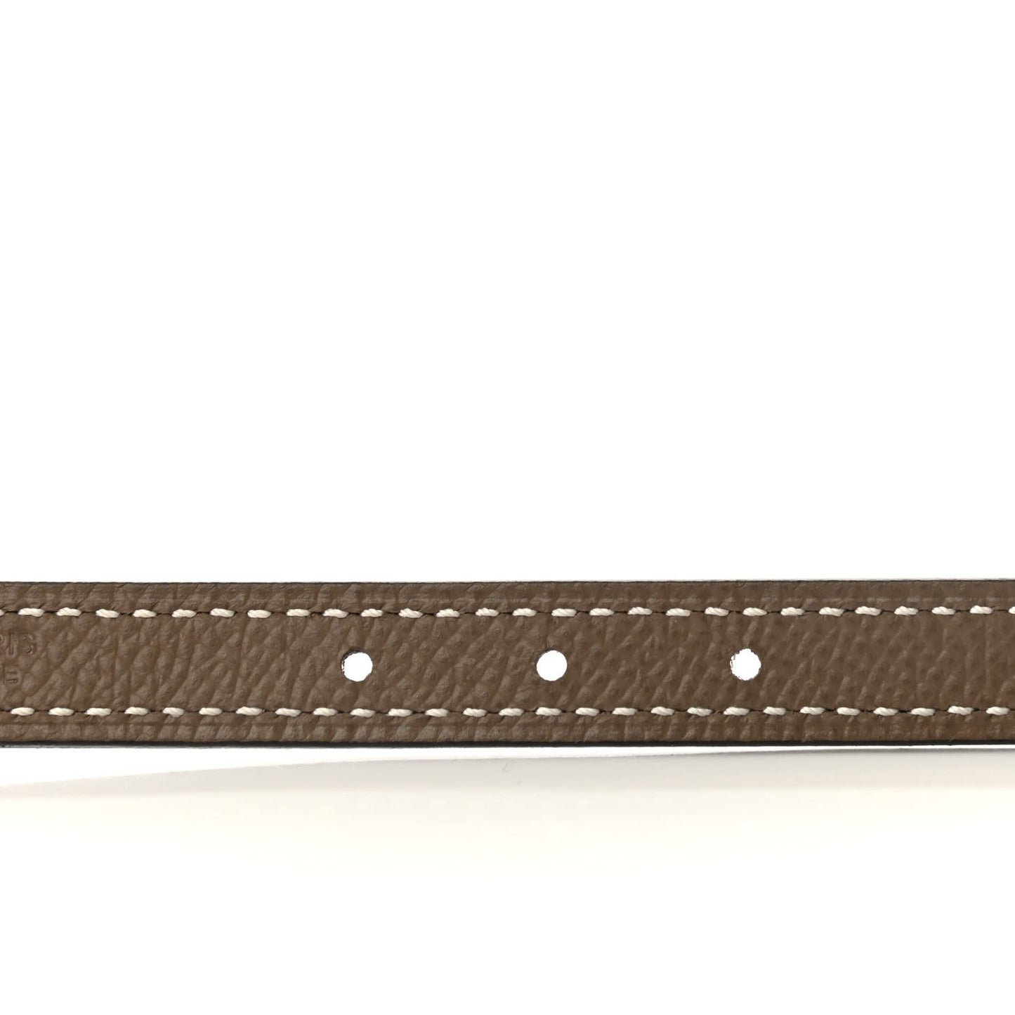 Epsom Swift Gourmette Equestre 13mm Belt 85 Etoupe Black