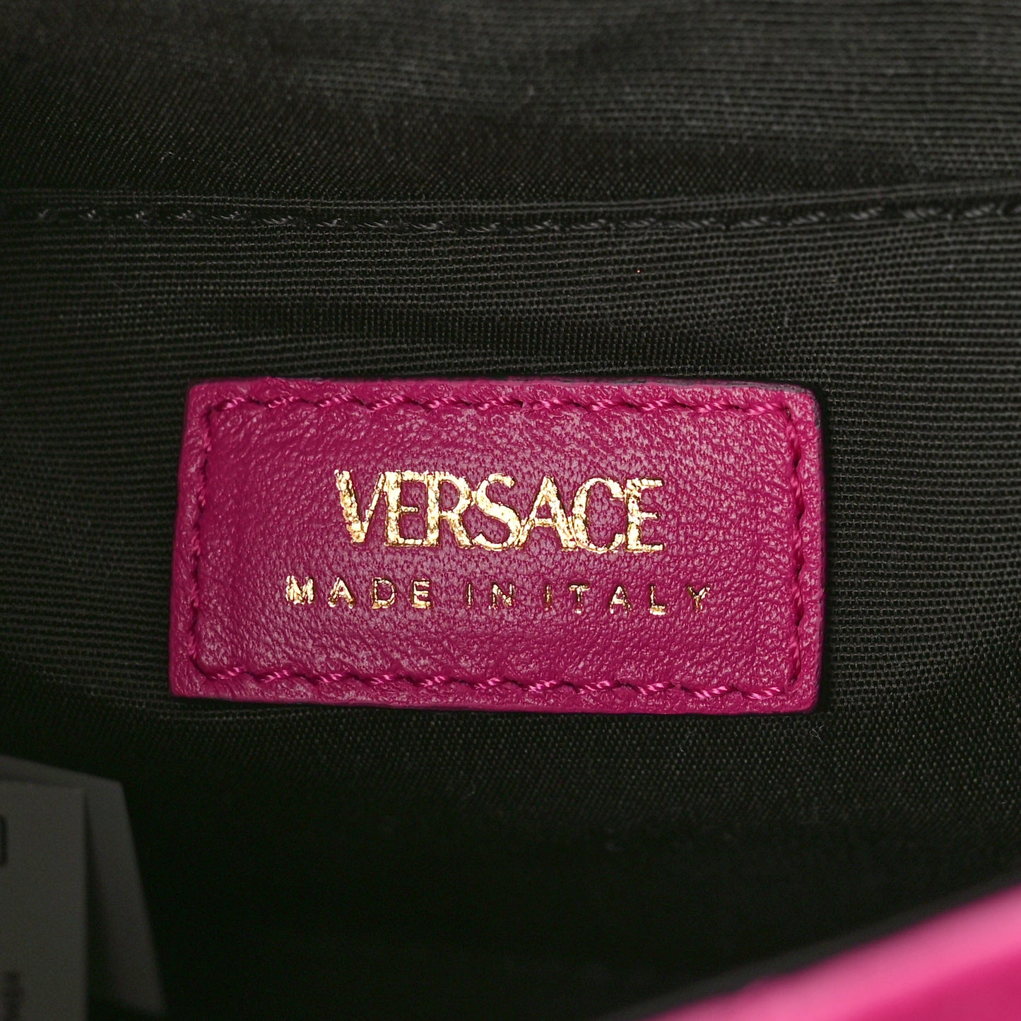 Nappa Quilted Medusa Chain Crossbody Pink