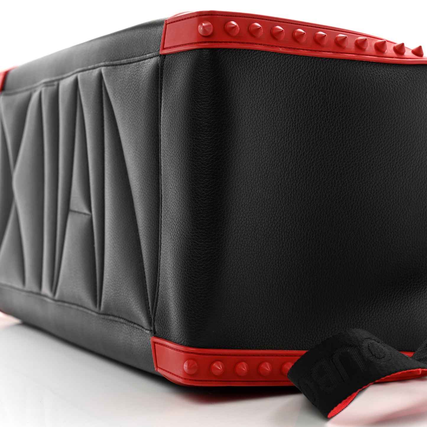 Calfskin Sneakender Studded Duffle Bag Black