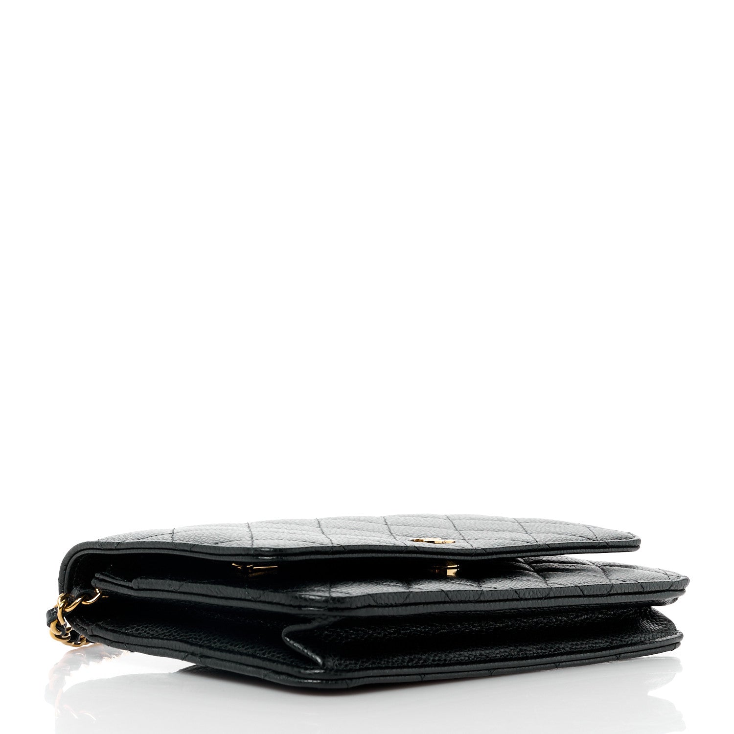 Chanel Caviar Quilted Wallet on Chain WOC Black 3 of 11