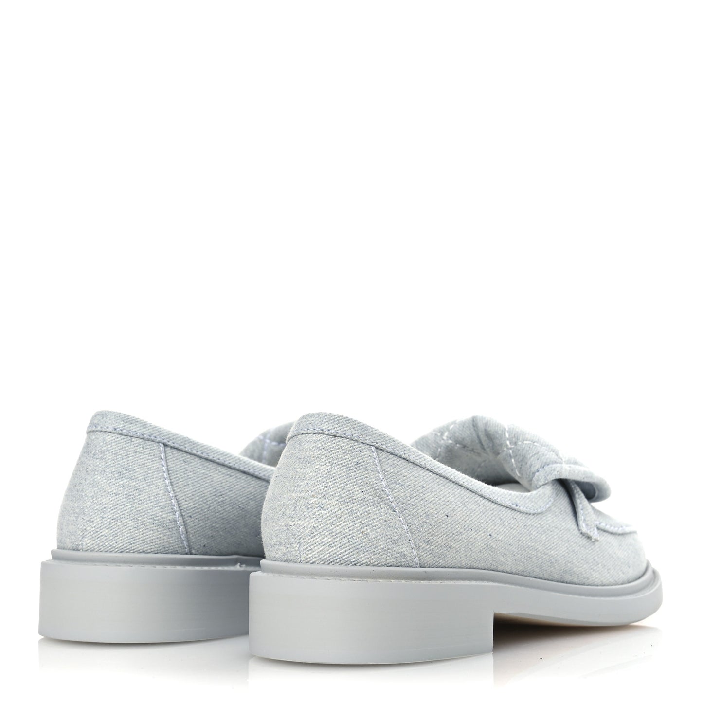 Denim CC Turnlock Loafers 37 Blue