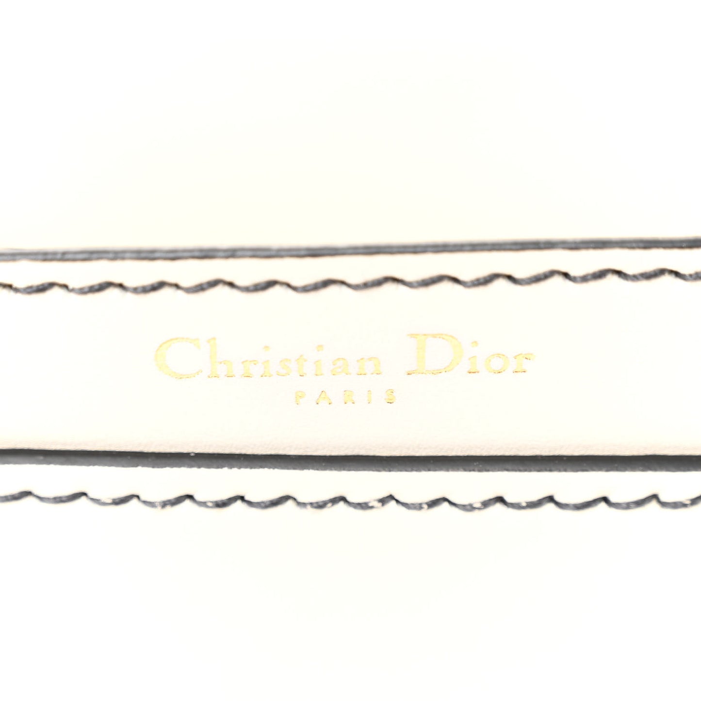 Calfskin J'Adior Chain Flap Bag Off White