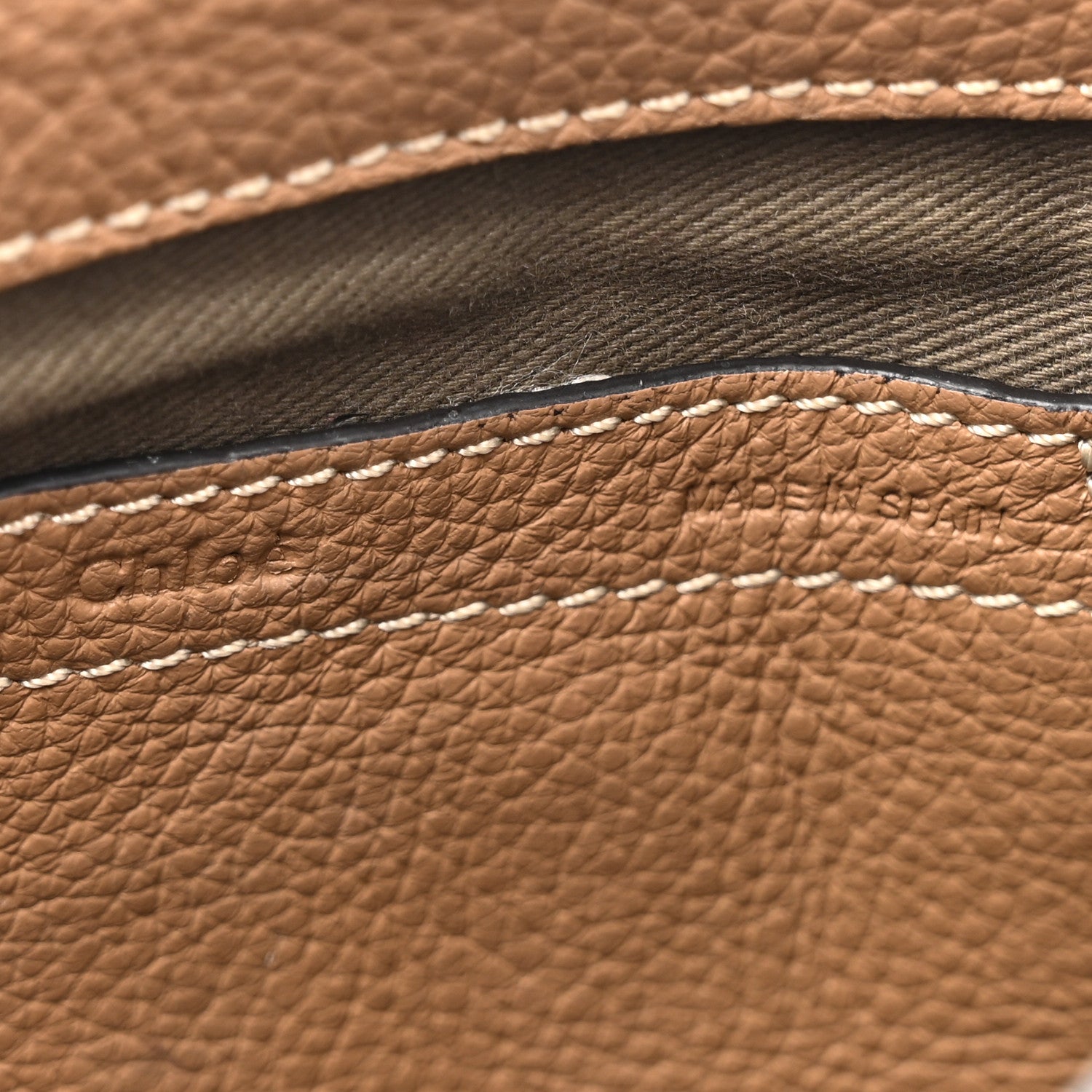 Chloe Grained Calfskin Small Marcie Saddle Bag Nut 6 of 13