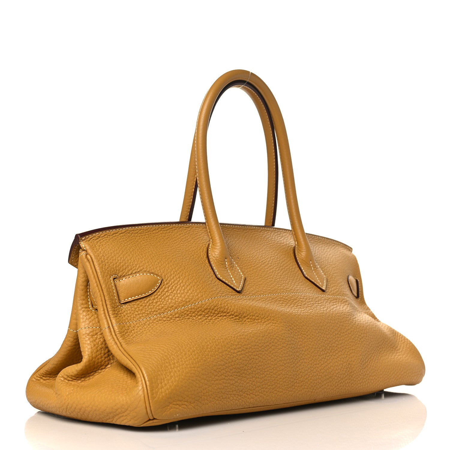 Hermes Taurillon Clemence JPG Shoulder Birkin 42 Curry 3 of 9