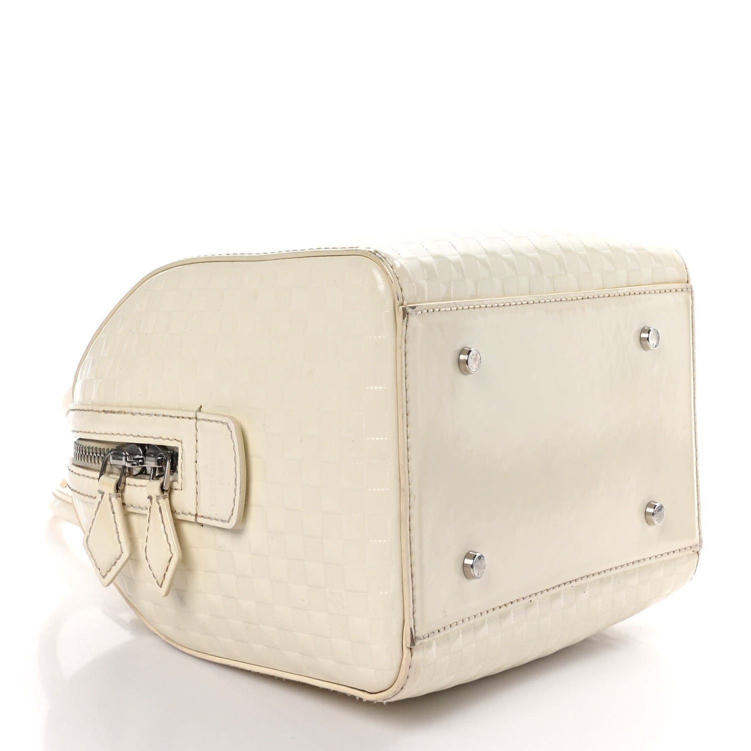Louis Vuitton Damier Facette Speedy Cube PM Cream 4 of 10