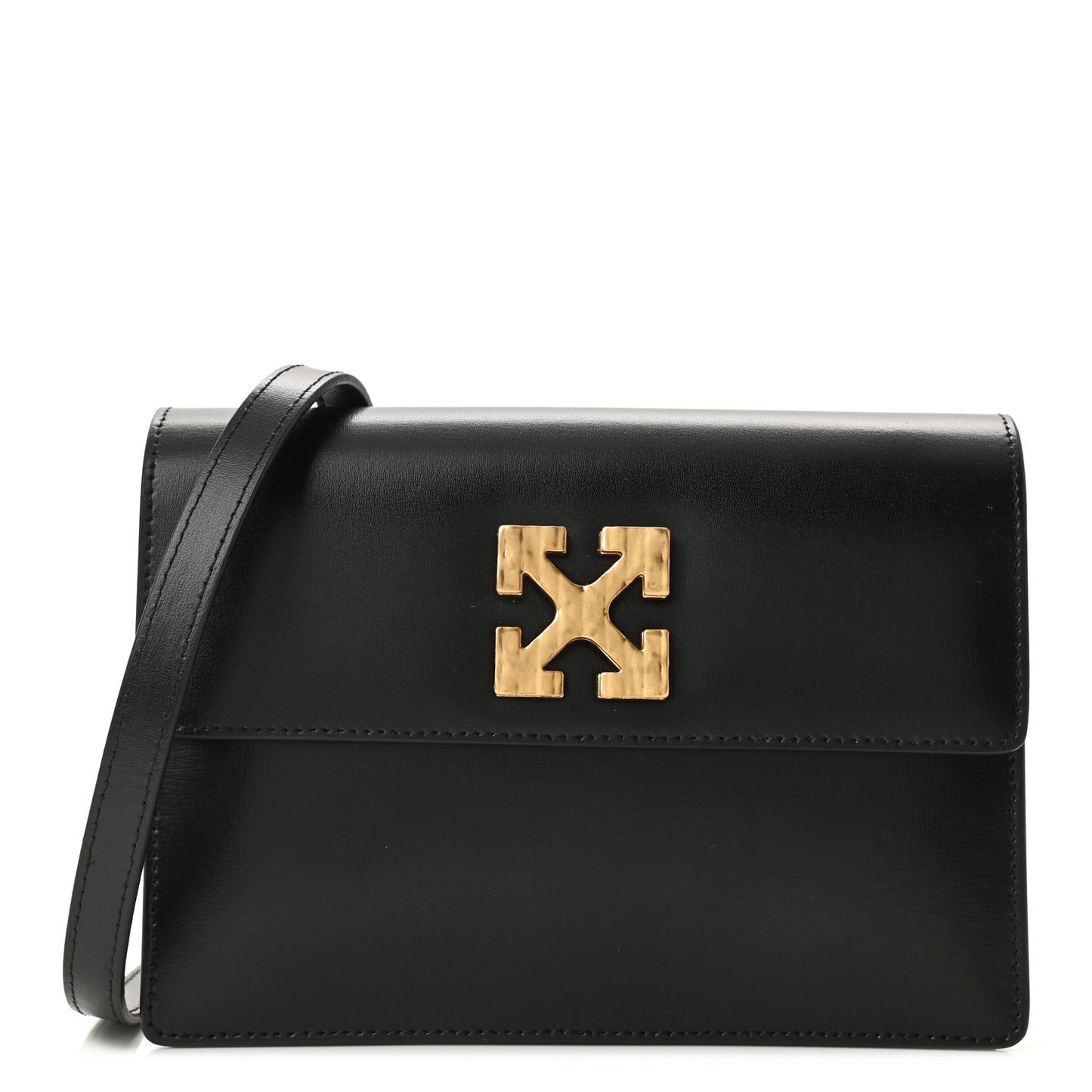 Calfskin Jitney 2.0 Crossbody Bag Black