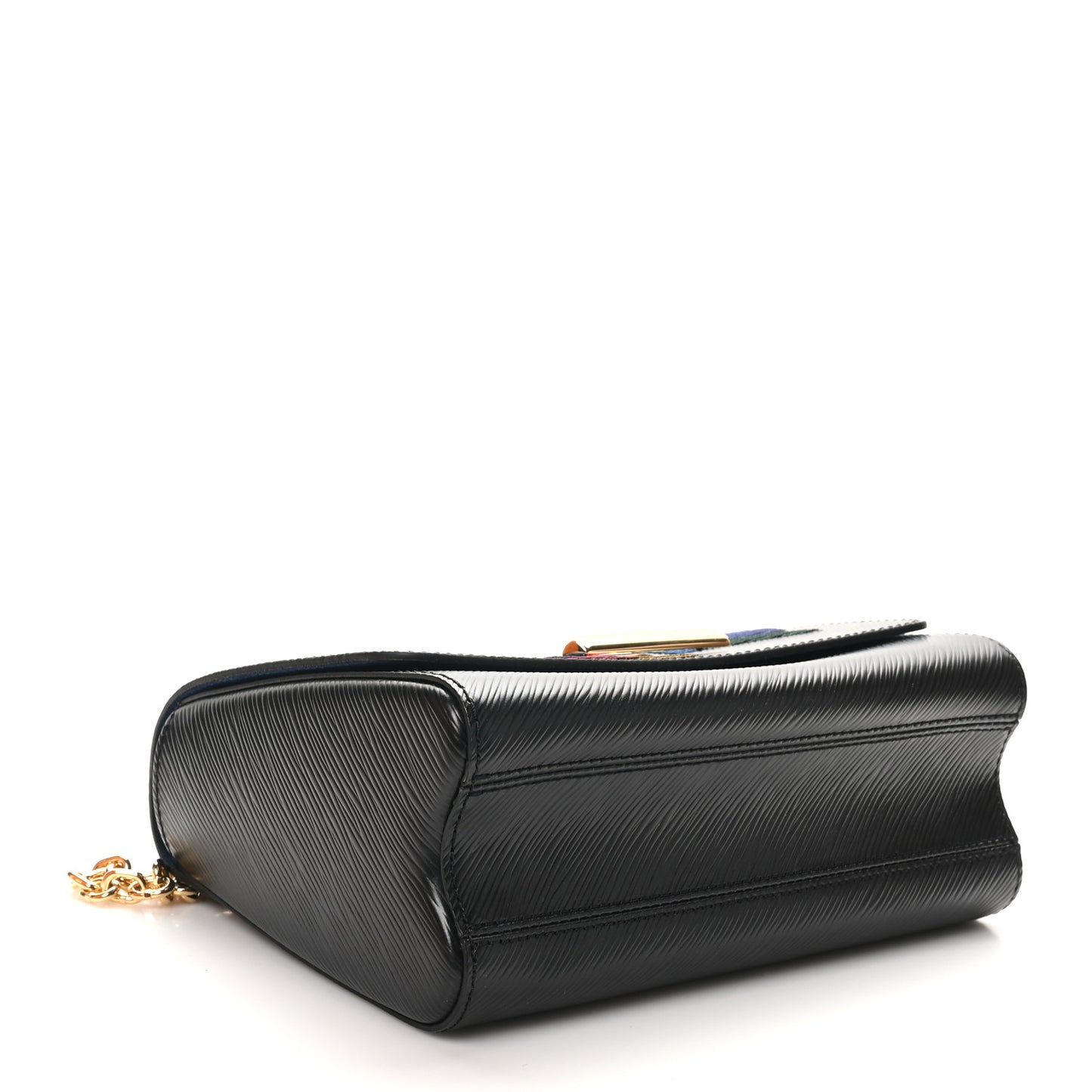 Epi Sequin Bird Twist Shoulder Bag MM Black